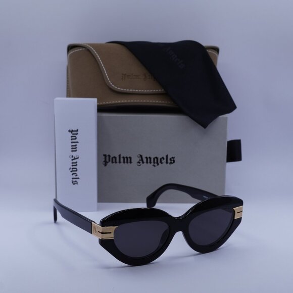 Palm Angels PERI10F MIRACLE 1007 Cat Eye Sunglasses - Black/Dark Grey - Picture 2 of 11